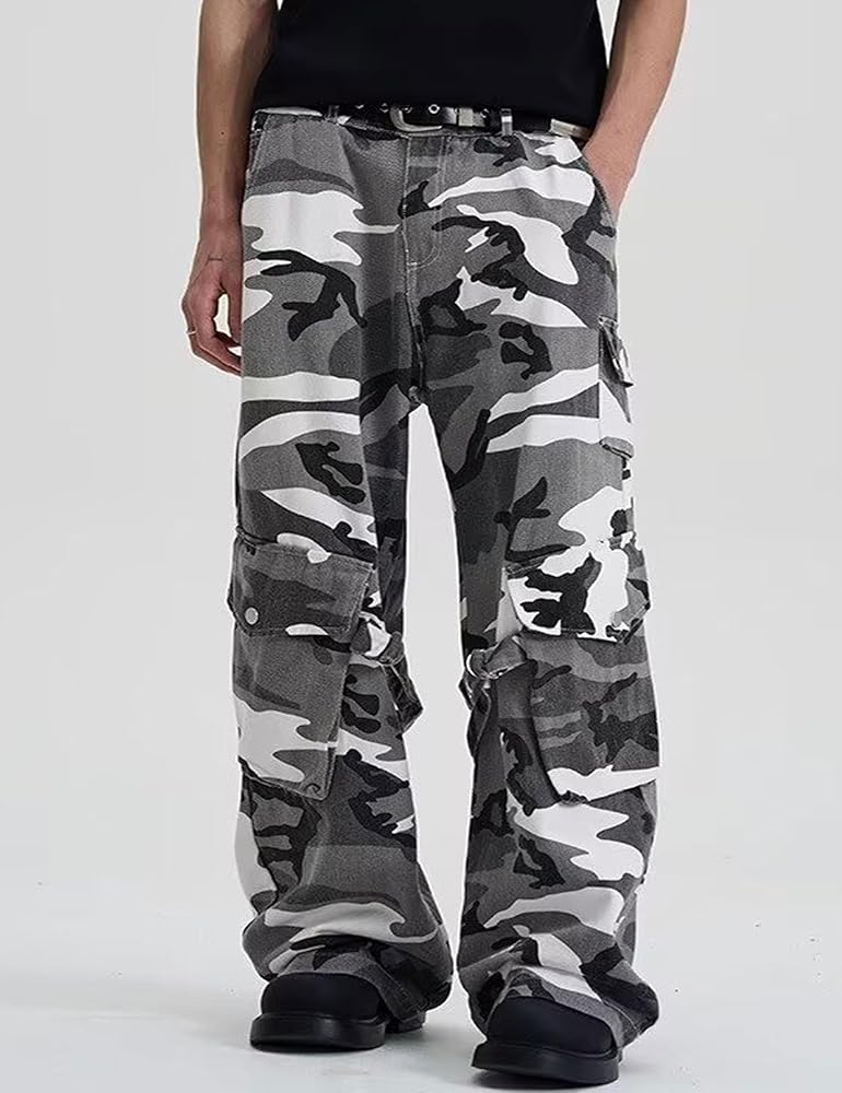 noremid TACTICAL BAGGY PANTS – CAMO Amazon.com: Men's Camo Cargo Pants Tactical Baggy Pants Y2k Emo